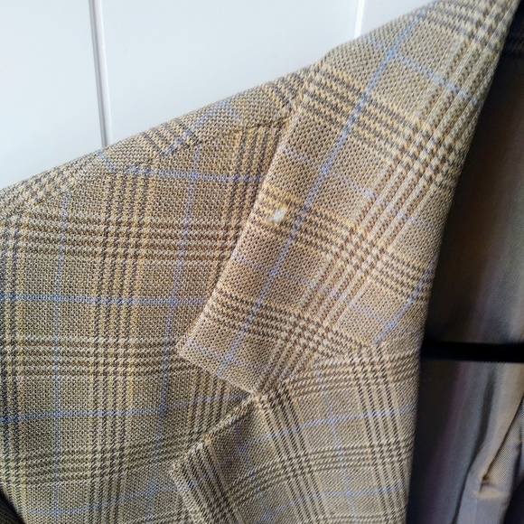 Alan Flusser Plaid Wool Sport Jacket 40R - Picture 4 of 8